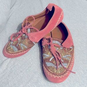 Free people/Llani hand beaded shoes